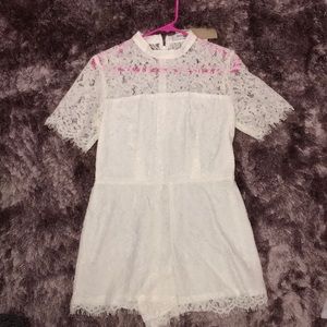 White Lace Romper